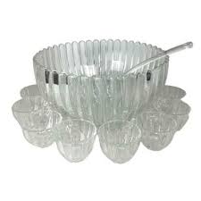 1940s 50s Heisey Crystal Punch Bowl