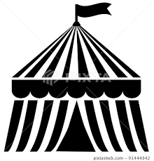 Circus Tent Festival Icon On White