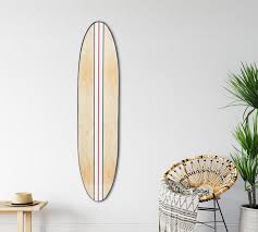 Striped Surfboard Wall Art Pottery Barn