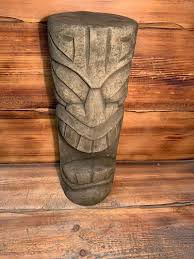 African Head Tiki Statue Ornament