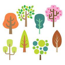 Vector Tree Icon Set Art Vectoriel