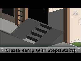 Create Ramp With Steps Stairs In Revit