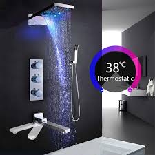 Rain Waterfall Bathroom Shower Head