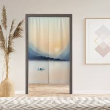Sunset Geese Noren Door Window Curtain