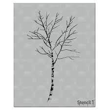 Stencil1 Birch Tree Stencil S1 01 58s