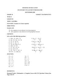 Mathematics Week 4 Lesson 2 Topic