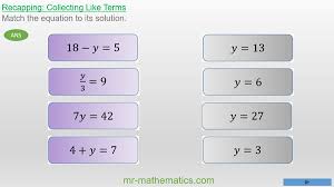 Solving Two Step Equations Using The