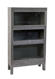 Brushed Metal Barrister Bookcase