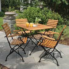 Teak Patio Set Vineto Square Folding