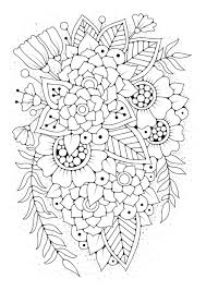 Magic Flower Garden Coloring Book Page