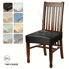 Soft Pu Solid Color Stretch Chair Seat