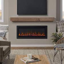 Real Flame 49 In Wall Mounted Recessed Electric Fireplace Insert