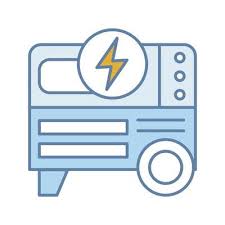 Portable Power Generator Color Icon