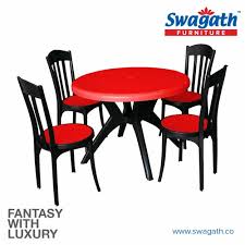 Table With Plastic Chairs