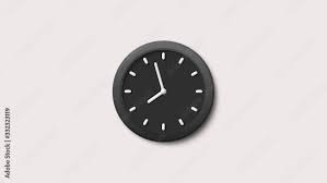 Amazing Black Clock Icon Clock Icon 3d