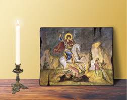 Handcrafted Wooden Wall Hanging Icon