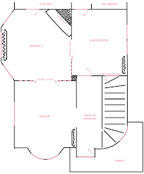 Floor Plan Entryway Double Parlor