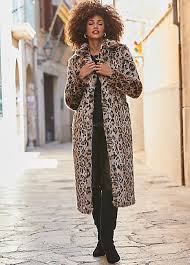 Faux Fur Longline Coat By Sosandar