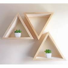 Cream Wooden Simple Geometric Wall