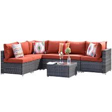 Ovios Positano Gray 7 Piece Wicker