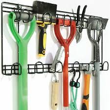 Double Garden Tool Rack Shed Garage