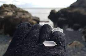 Sea Glass Searching At East Point Beach