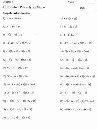 Math Properties Algebra Worksheets