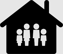 Family Icons Home House Silhouette