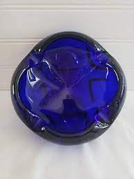 Vintage Murano Cobalt Blue And Green
