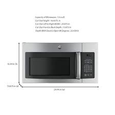 Ge 1 6 Cu Ft Over The Range Microwave