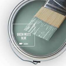1 Gal S430 4 Green Meets Blue One Coat Hide Matte Interior Paint Primer