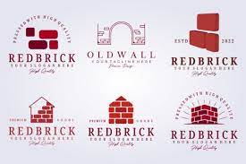 Brick Wall Bricklayer Logo Icon Graphic
