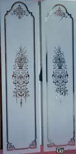 Sandblasted Glass Pantry Door