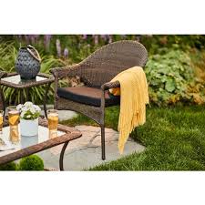 Spruce Hills Black Patio Seat Pad