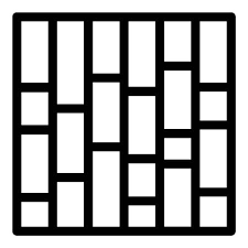 Brick Paving Icon Outline Style