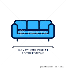 Sofa Pixel Perfect Rgb Color Icon