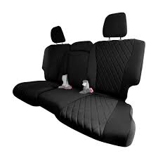 Fh Group Neoprene Custom Fit Seat Covers For 2016 2022 Honda Pilot 26 5 In X 17 In X 1 In 2nd Row Set Black