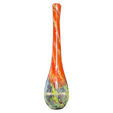 Art Glass Multicolor Murano Glass Vase