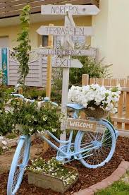 Flower Planters From Old Bicycle For Garden