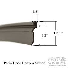 Door Bottom Vinyl Sweep Jet Patio Door
