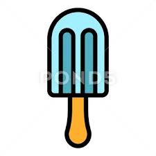 Embossed Ice Cream On A Stick Icon