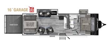 Bumper Pull Toy Hauler Floor Plans
