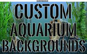 Custom Aquarium Terrarium Background