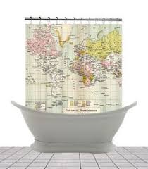 31 World Map Shower Curtain Ideas