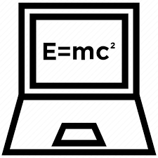 Computer Screen Einstein Formula Emc
