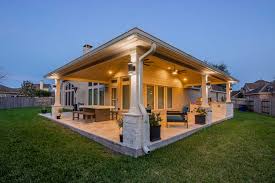 L Shaped Hip Style Patio Cover With