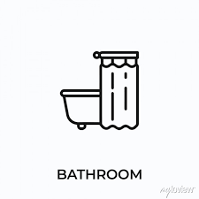 Bathroom Icon Vector Bathroom Sign