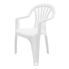 Plastic Stacking Patio Chair With Arms