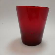 Red Juice Glasses For