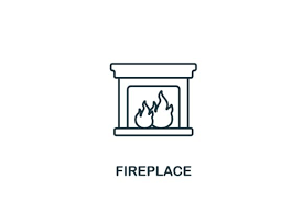 Fireplace Icon Graphic By Aimagenarium